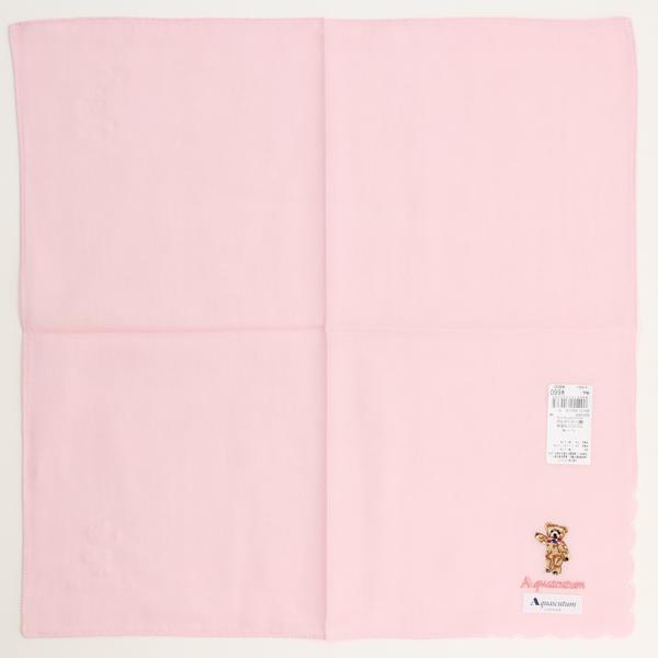 アクアスキュータム ガーゼハンカチ スタンディングベア 【Aquascutum】