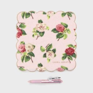 LAURA ASHLEY 【WEB限定】ヴィンテージソルジャー フリクションボール3 スリム038&カミール柄 プリントハンカチ セット