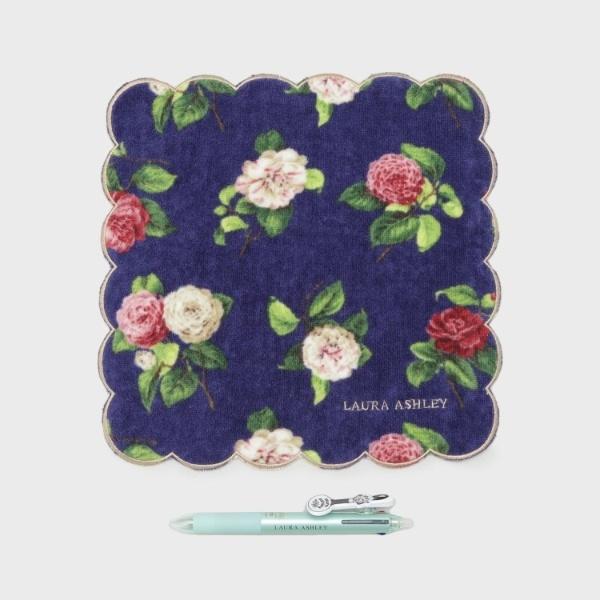 LAURA ASHLEY 【WEB限定】ヴィンテージソルジャー フリクションボール3 スリム038&カミール柄 プリントハンカチ セット - 画像 (2)