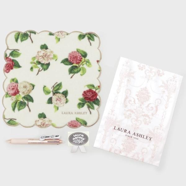 LAURA ASHLEY 【WEB限定】ヴィンテージソルジャー フリクションボール3 スリム038&カミール柄 プリントハンカチ セット - 画像 (3)