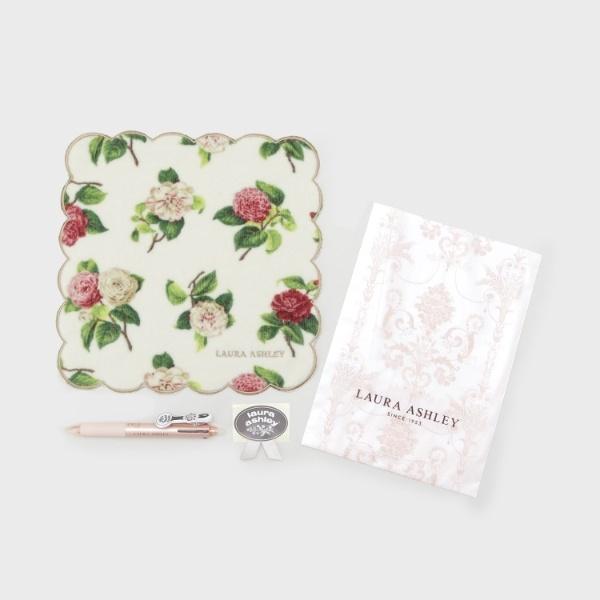 LAURA ASHLEY 【WEB限定】ヴィンテージソルジャー フリクションボール3 スリム038&カミール柄 プリントハンカチ セット - 画像 (4)