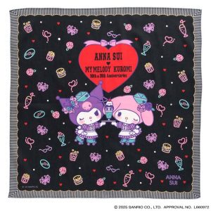 ANNA SUI アナスイ × マイメロディ クロミ プリントハンカチ マイメロディ・クロミ ネオン