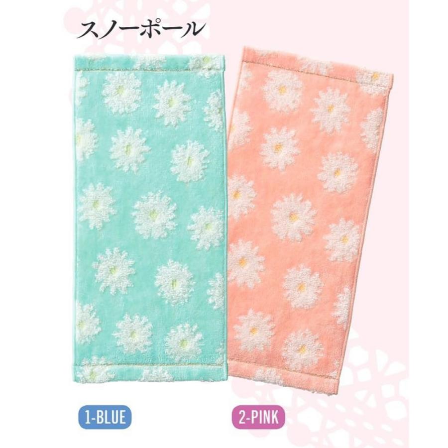 今治タオル ハーフサイズ レディース タオルハンカチ K-15-001【12.5×25cm】ハンドタオル スノーポール スミレ 母の日 お母さん 婦人 - 画像 (5)