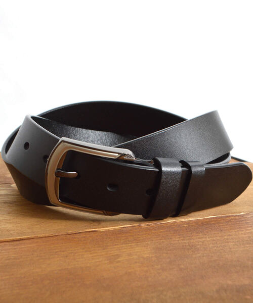 ROOP TOKYO ベルト 牛革 レザーベルト カウレザー シンプル ベーシック スクエアベルト メンズ レディース
