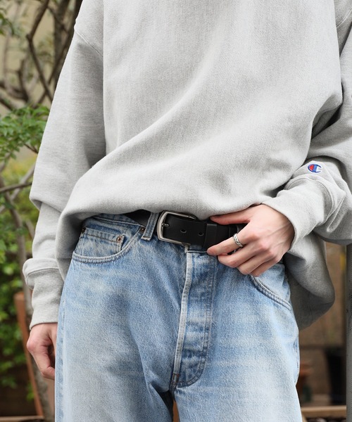 ROOP TOKYO ベルト 牛革 レザーベルト カウレザー シンプル ベーシック スクエアベルト メンズ レディース - 画像 (8)