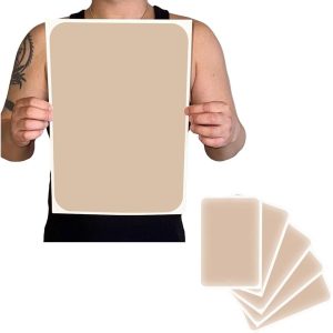 タトゥー隠し シール 刺青 入れ墨 隠す 防水テープ 特大 大判(色白 5枚セット,  B4)