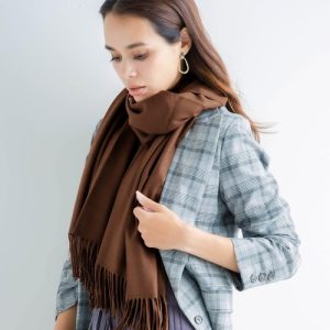 macocca ストール マフラー カシミヤタッチ無地ストール レディース メンズ