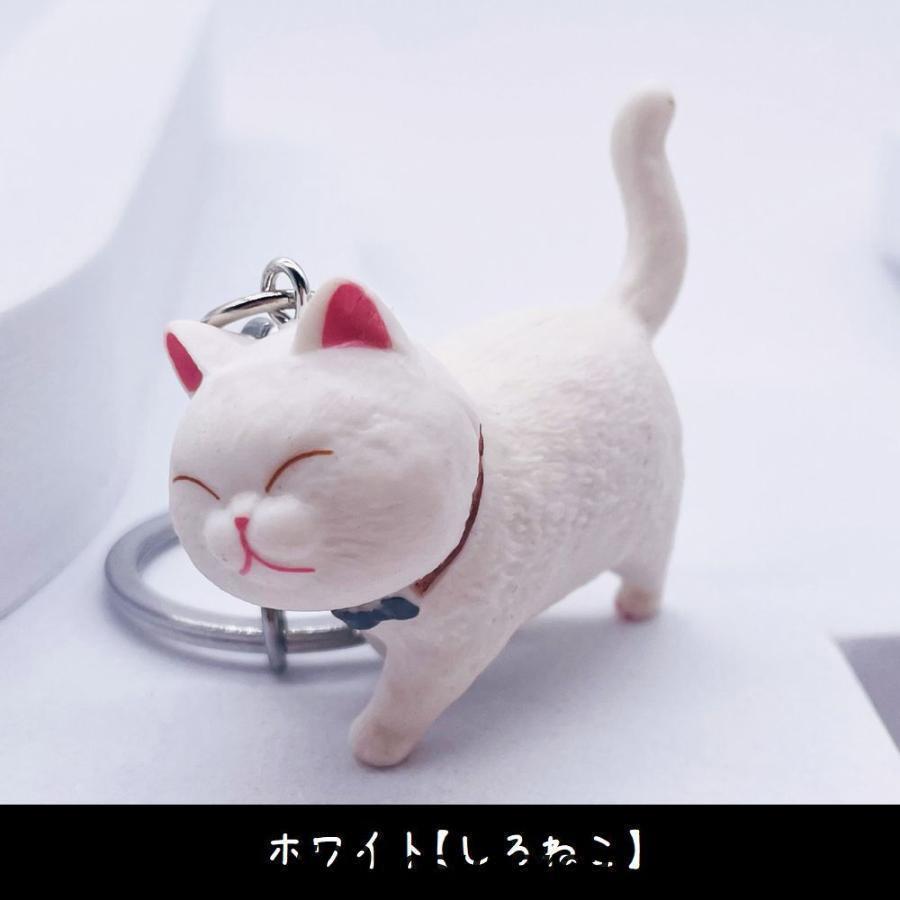 キーホルダー キーリング バッグチャーム ねこモチーフ キーチャーム CAT 和猫 洋猫 ハチワレ シャム トラネコ ブチ 白 黒 可愛い 雑貨