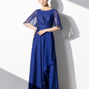 form forma ドレス 「演奏会ドレス」サテンロングドレス　/パーティー/クルージング/結婚式/二次会