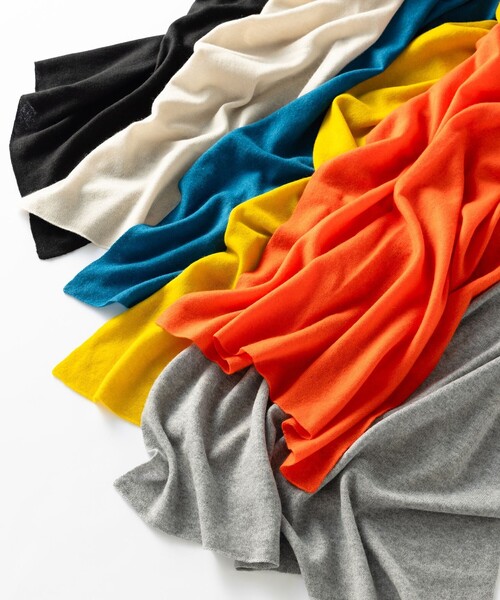 23区 ストール マフラー 「洗える」ピュアカシミヤ 大判 レディース - 画像 (2)