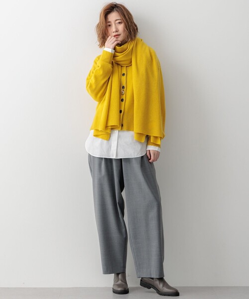 23区 ストール マフラー 「洗える」ピュアカシミヤ 大判 レディース - 画像 (3)