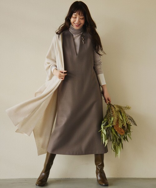 23区 ストール マフラー 「洗える」ピュアカシミヤ 大判 レディース - 画像 (4)