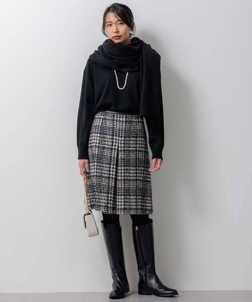 23区 ストール マフラー 「洗える」ピュアカシミヤ 大判 レディース - 画像 (6)