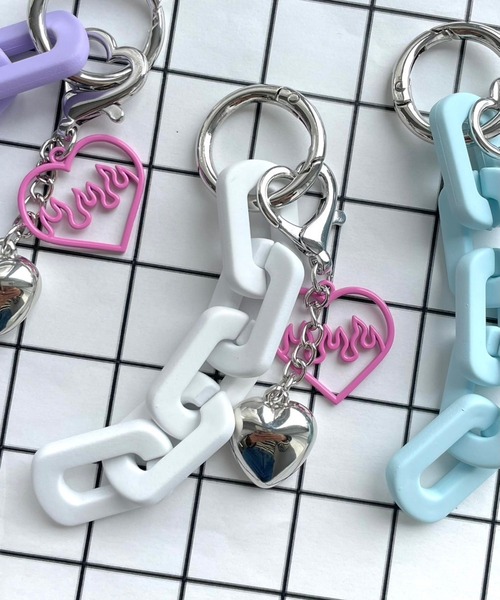 WEGO キーホルダー WEGO/ハートチェーンキーホルダー - 画像 (2)