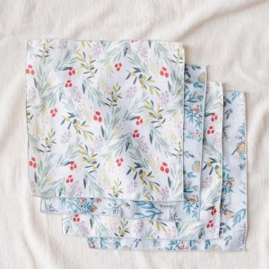 フェリシモMama ハンカチ タムロアヤノ×Moredde お口ふきにも使えるガーゼハンカチセット レディース