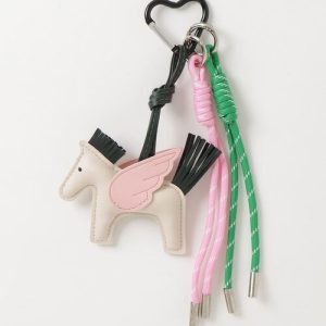 キーホルダー 「HIKA」シマウマチャーム付きキーホルダー