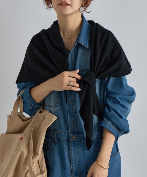 RIVE DROITE ストール マフラー 「リバイバル」「MONN.:.(モン)」サンカクストール レディース - 画像 (5)