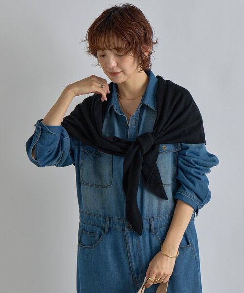 RIVE DROITE ストール マフラー 「リバイバル」「MONN.:.(モン)」サンカクストール レディース - 画像 (7)