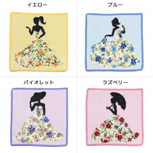 feiler 並行輸入品 フェイラー FEILER ハンカチ ハンドタオル 25cm×25cm ミス フラワー シュニール織【刺しゅう名入れ可有料】