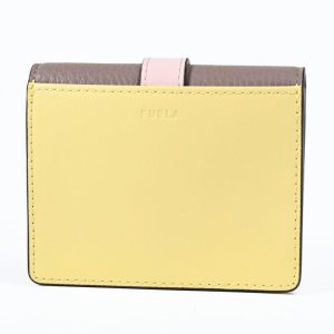 フルラ カードケース 名刺入れ グラジア グレー系 イエロー ピンクベージュ WP00499 BX1588 3781S【純正紙袋・リボン付き】 名入れ可有料