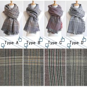 大判ストール マフラー 秋冬 防寒 厚手 チェック お試し 新作
