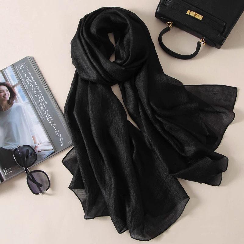 【値下げ】ストール 大判 レディース スカーフ ショール マフラー 綿麻風 UVカット 紫外線対策 日焼け防止 無地 羽織り 薄め おしゃれ - 画像 (6)