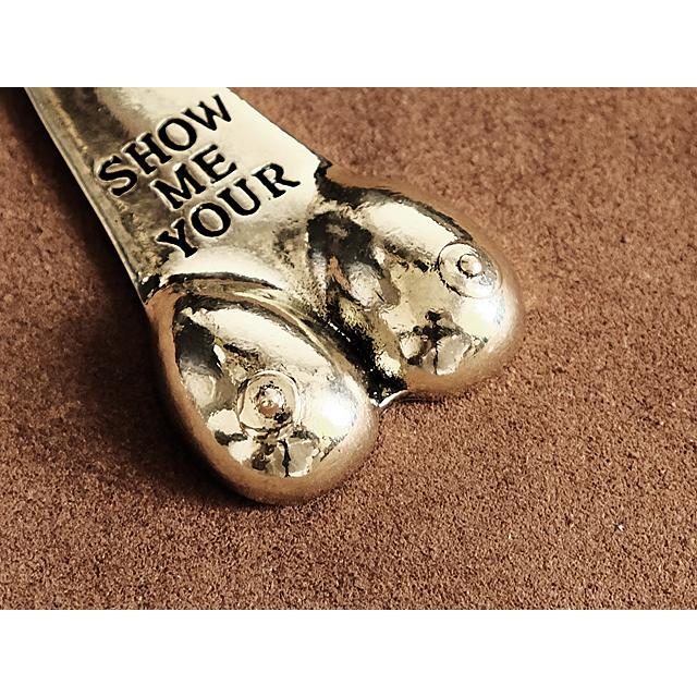 メタル製 キーホルダー(ブーブス)裸体 乳 おっぱい 乳房 バスト アート 美術 チャーム ジョーク セクシー 金具 金属 キーチェーン - 画像 (4)