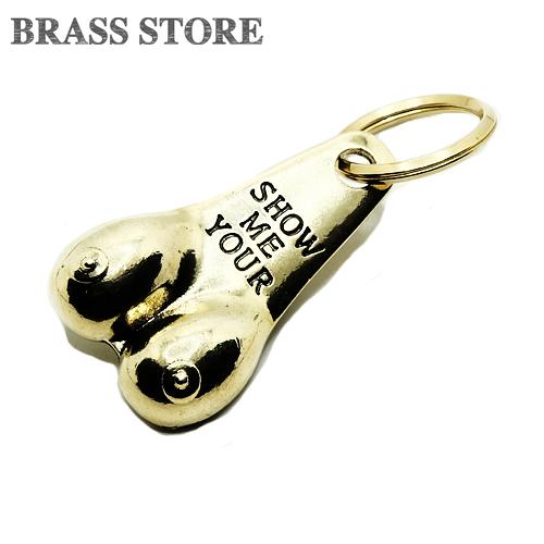 メタル製 キーホルダー(ブーブス)裸体 乳 おっぱい 乳房 バスト アート 美術 チャーム ジョーク セクシー 金具 金属 キーチェーン - 画像 (8)