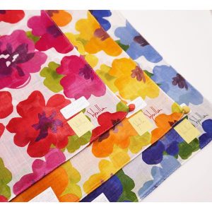 シビラ ハンカチ レディース 大花柄 58×58cm 日本製 女性 ビジネス 学生 おしゃれ プチギフト