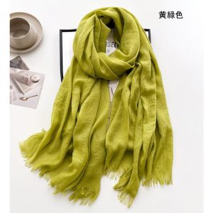 送料無料 男女兼用 柔らか 無地 大判薄型ストール スカーフ パレオ　90467e