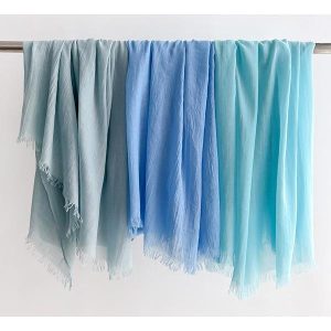 送料無料 男女兼用 柔らか 無地 大判薄型ストール スカーフ パレオ　90467g