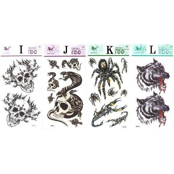 激安 肌を飾る タトゥーシール(A〜N) - 画像 (2)