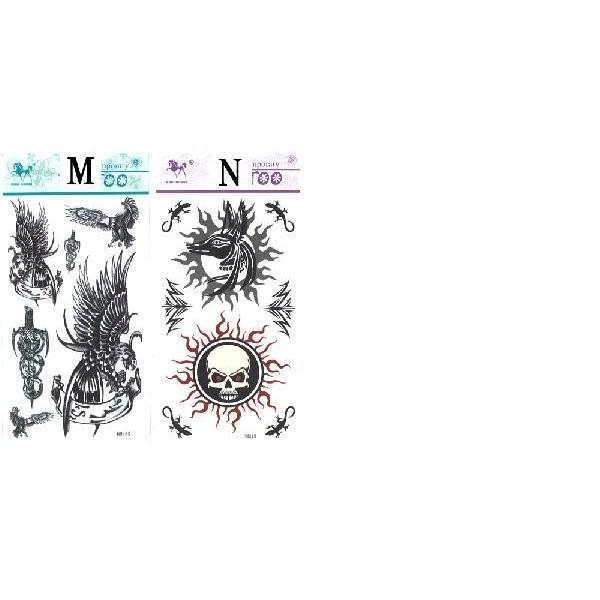 激安 肌を飾る タトゥーシール(A〜N) - 画像 (3)