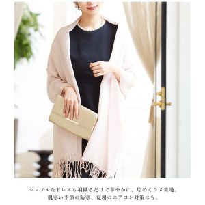 Fashion Letter 結婚式 ショール ストール パーティー レディース ラメショール ラメストール 大判 羽織り パーティードレス