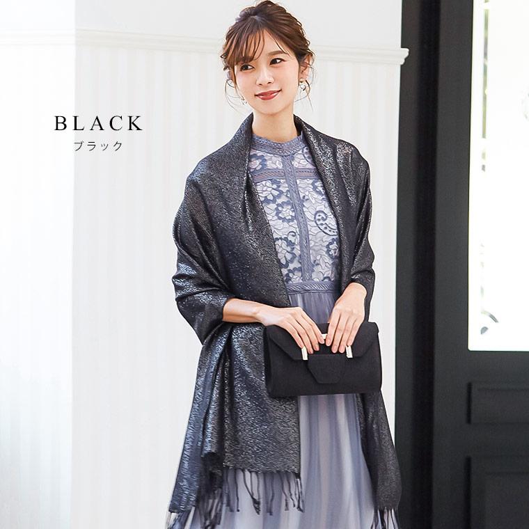 Fashion Letter 結婚式 ショール ストール パーティー レディース ラメショール ラメストール 大判 羽織り パーティードレス - 画像 (6)