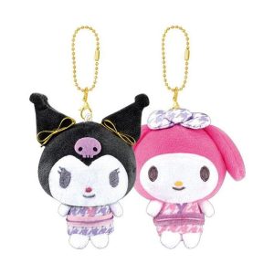 sanrio ニコヌイキーホルダー マイメロディ クロミ 和風 磁石でくっつくおそろいキーホルダー ペア プレゼント かわいい 手のひらサイズ カバンやポーチにも付けやすい