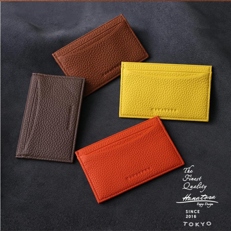 カードケース 名刺入れ 定期入れ パスケース 本革 革 レディース メンズ 薄型 ブランド スリム レザー シンプル コンパクト jpny HANATORA - 画像 (9)