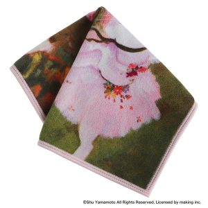 キャットアート　スマホ・メガネ拭き ハンカチ　スター（舞台の踊り子）/エドガー・ドラ