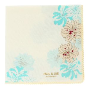 PAUL&JOE ポール&ジョー アクセソワ ガーゼハンカチ 0001 アイボリー | paul & joe プレゼント プチギフト 花 フラワー お礼