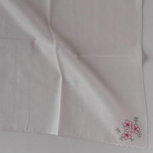 ソフィスティ　ガーゼ ハンカチ　デイジー　グレー