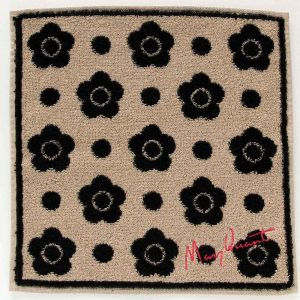 MARY QUANT マリークヮント タオルハンカチ 1201 ベージュ | マリクワ ハンカチ プレゼント 女性 プチギフト ミニタオルハンカチ