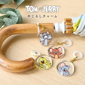 flapper_bags トムとジェリー アンブレラマーカー めじるしアクセサリー ガラス製 傘用チャーム おしゃれ かわいい キャラクター グッズ