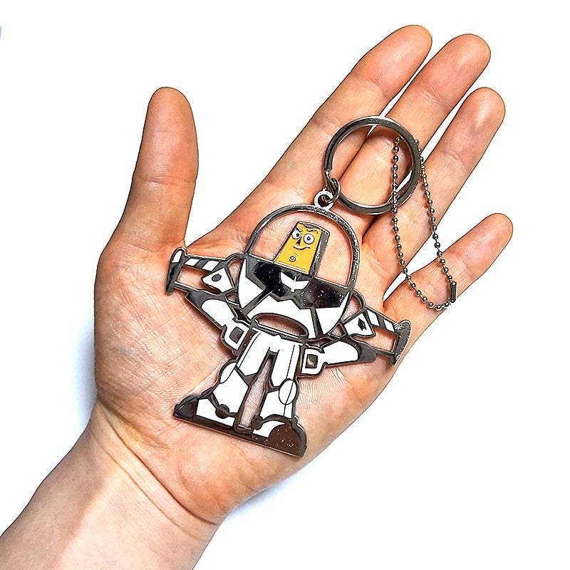 PIXAR トイ・ストーリー キーホルダー バズ TOYSTORY キーリング メタル 可愛い かわいい 雑貨 おしゃれ ギフト ピクサー プレゼント - 画像 (2)