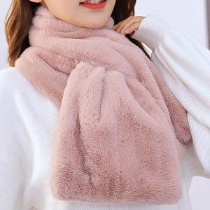 【タイムセール】フェイクファーマフラー レディース ロング ショート 2タイプ 無地 厚手 ボリューム もこもこ マフラー スヌード ネックウォーマー かわいい