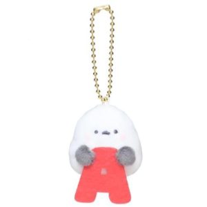 マスコット イニシャルマスコットキーホルダー シマエナガ A