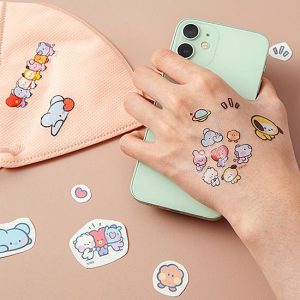 BT21　minini　カラー　タトゥー　ステッカー  韓国 シール かわいい 防弾少年団 BTS 公式