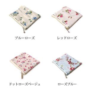 【LaCotone】コトネ琴音ティッシュポーチ コーティング加工で雨や汚れにも強い♪ 花柄 フラワー ちり紙 ちりがみ 水玉 ドット