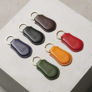 BLUE SINCERE 本革 イタリアンレザー キーリング キーホルダー キー チャーム メンズ レディース 車の鍵 スマートキー 家 自転車 バイク 鍵 対応 / IKH7