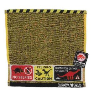 ジュラシックワールド ミニタオル ジャガードハンカチタオル ダイナソーサイン 恐竜 映画キャラクター
