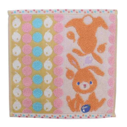 ミニタオル モコハート MocoHeart タオルチーフ ウサギ 汗拭きタオル